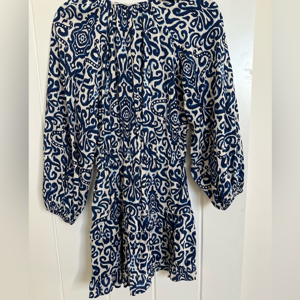 Zara Mini Dress Navy and White XS NWT - Picture 2 of 2